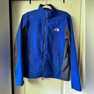 The North Face Men's Vibrant Blue and Charcoal Jacket